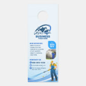 Moderne Druckwäsche Power Waschhaus Reinigung Türanhänger (Vorderseite)