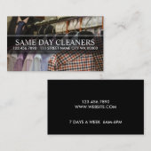 Moderne Dry Cleaners Business Card Visitenkarte (Vorne/Hinten)