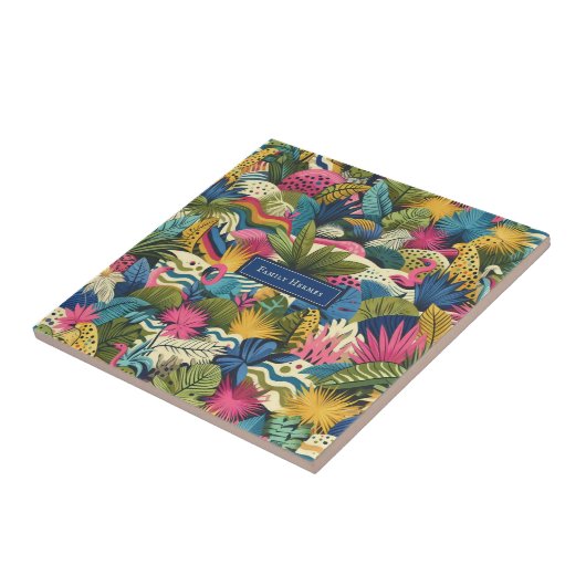 Moderne Dschungel Morris Art Fliese (Seite)