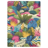 Moderne Dschungel Morris Art Klemmbrett (Rückseite)