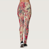 Moderne Dschungelkunst Leggings (Rückseite)