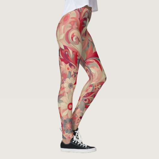 Moderne Dschungelkunst Leggings (Rechts)