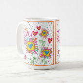 Moderne Du bist eine schöne Spaß Inspirivity Kaffeetasse (Vorderseite Links)