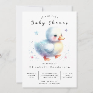 Moderne Duck Baby Duck Duck Dusche Einladung