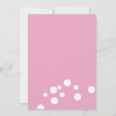 Moderne Ducks Gelb Pink Girl Babydusche Einladung (Rückseite)