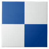 Moderne dunkelblaue, karierte Keramik Fliese (Vorderseite)