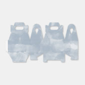 Moderne dunkelblaue Wasserfarben Pinselstriche Geschenkschachtel (Ungefaltet)