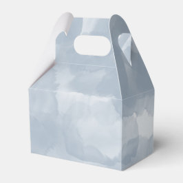 Moderne dunkelblaue Wasserfarben Pinselstriche Geschenkschachtel