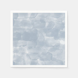 Moderne dunkelblaue Wasserfarben Pinselstriche Serviette