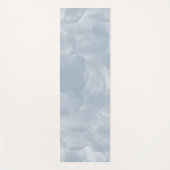 Moderne dunkelblaue Wasserfarben Pinselstriche Yogamatte (Vorderseite)