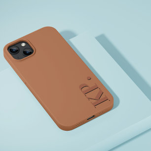 Moderne dunkelbraun erste minimale zeitgenössische Case-Mate iPhone 14 hülle