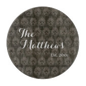 Moderne Dunkelbraune Küche Custom Schneidebrett (Vorderseite)