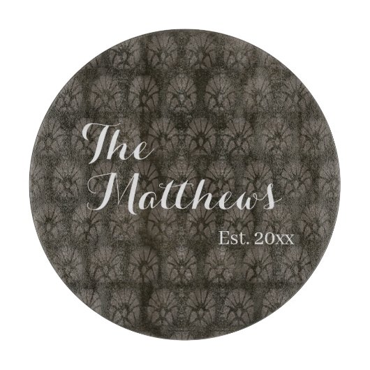 Moderne Dunkelbraune Küche Custom Schneidebrett (Vorderseite)