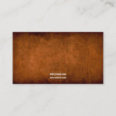 Moderne Dunkelbraune Pferderennfarm Visitenkarte (Rückseite)