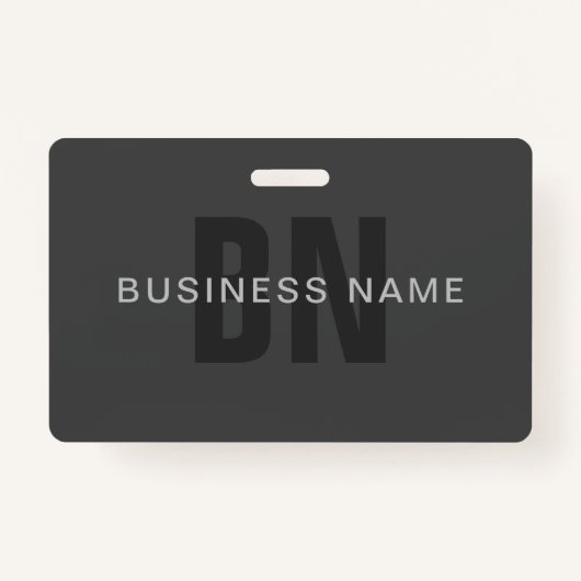 Moderne, dunkelgraue, bearbeitbare Vorlage für Mon Ausweis (Vorderseite)