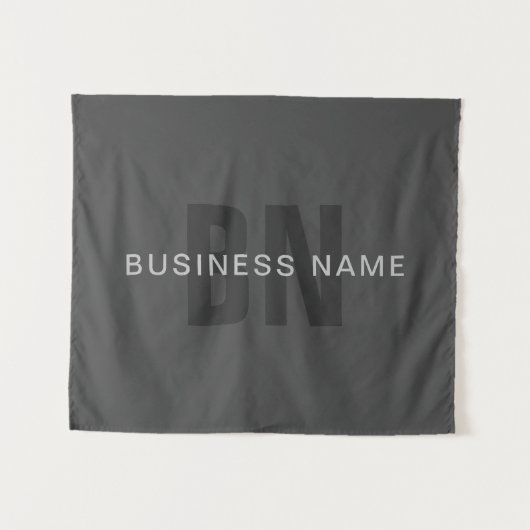 Moderne, dunkelgraue, bearbeitbare Vorlage für Mon Wandteppich (Vorderseite (Horizontal))