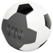 Moderne dunkelgraue monogrammierte Namen (oder and Fußball (Dreiviertel)