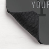 Moderne dunkelgraue monogrammierte Namen (oder and Mousepad (Ecke)