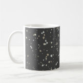 Moderne dunkelgraue Terrazzo Kaffeetasse (Links)