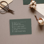 Moderne, dunkelgrüne Karte mit Details