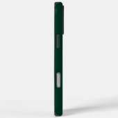 Moderne dunkelgrüne Monogramm-Initialen Zeitgenöss Case-Mate iPhone Hülle (Rückseite / Rechts)