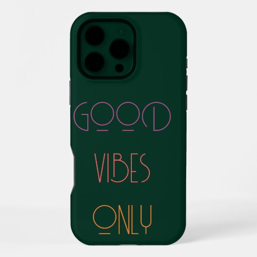 Moderne dunkelgrüne Monogramm-Initialen Zeitgenöss iPhone Hülle (Rückseite)