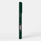 Moderne dunkelgrüne Monogramm-Initialen Zeitgenöss iPhone Hülle (Rechte Seite)