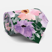 Moderne dunkelgrüne Wasserfarbenhochzeit Krawatte (Gerollt)