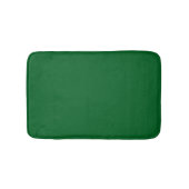 Moderne Dunkelgrünes Wald-Farbfeld  Badematte (Vorderseite)