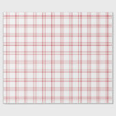 Moderne dunkelrote und weiße Karierte| Großes Must Geschenkpapier (Flach)