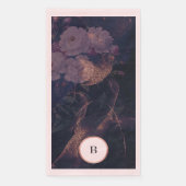 Moderne Dunkle Boho Rose Blumenstrauß Serviette (Vorderseite)