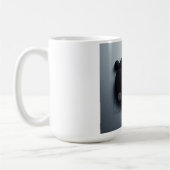Moderne dunkle Grafikgestaltung Kaffeetasse (Links)