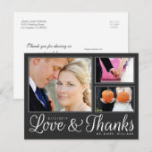 Moderne dunkle Liebe dank Postkarte mit 3 Foto Hoc (Vorne/Hinten)