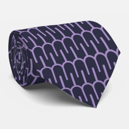 Moderne dunkle Lila geometrische Design-Neck-Tie Krawatte