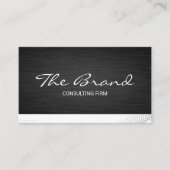 Moderne dunkle Metallic | Moderner Hintergrund Visitenkarte (Vorderseite)