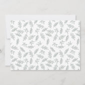 Moderne dunkle Seite Grün Überraschung Foto Verlob Ankündigung (Rückseite)