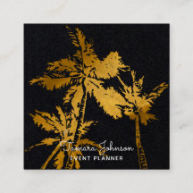 Moderne dunkle tropische Goldpalmen beruflich