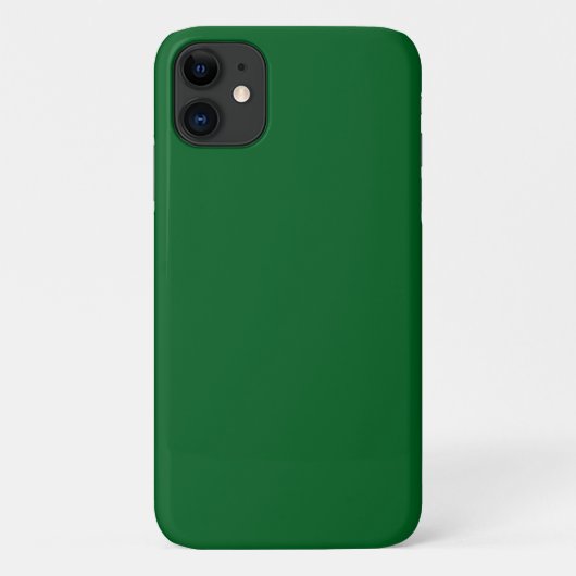 Moderne dunkle Waldgrün-Einfarbig Case-Mate iPhone Hülle (Rückseite)