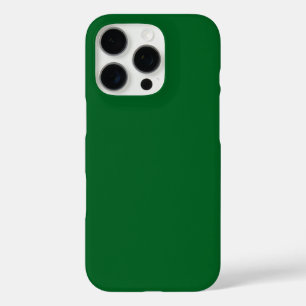 Moderne dunkle Waldgrün-Einfarbig  iPhone 16 Pro Hülle