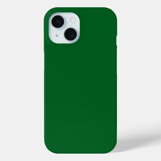 Moderne dunkle Waldgrün-Einfarbig Case-Mate iPhone Hülle (Rückseite)