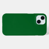 Moderne dunkle Waldgrün-Einfarbig Case-Mate iPhone Hülle (Rückseite (Horizontal))