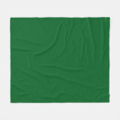 Moderne dunkle Waldgrün-Einfarbig Fleecedecke (Vorderseite (Horizontal))