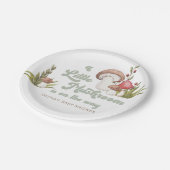 Moderne Dusche für Wasserfarben Mushroom Pappteller (Schrägansicht)