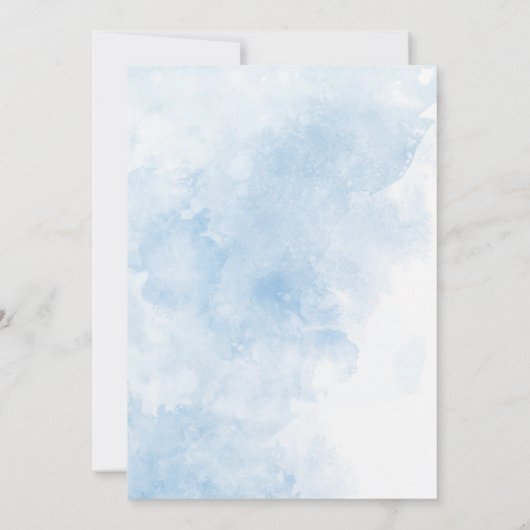 Moderne Duschkabine mit Duschkopf Einladung (Rückseite)