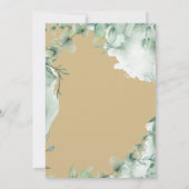 Moderne dusky beige periwinkle Wedding Einladung (Rückseite)