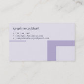 Moderne Dusky Mauve und Grau Zwei Tone Visitenkarte (Rückseite)