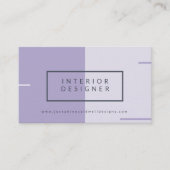 Moderne Dusky Mauve und Grau Zwei Tone Visitenkarte (Vorderseite)