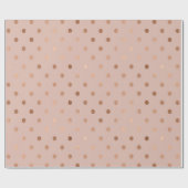 Moderne Dusty Blush Rose Gold Holiday Geschenkpapier (Flach)