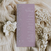 Moderne Dusty Lilac Silver Glitzer Wedding