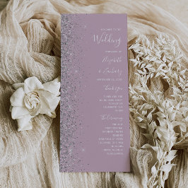 Moderne Dusty Lilac Silver Glitzer Wedding